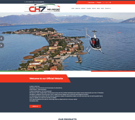 Sito internet CH7 Helicopters - Helisport